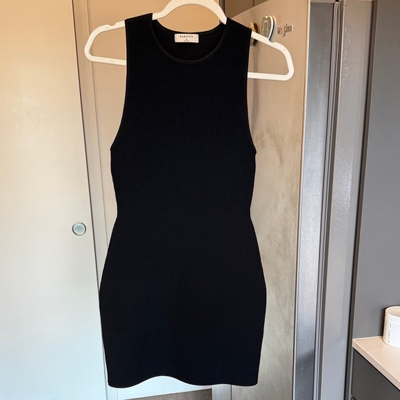 Babaton Sculpt Knits Black Sleeveless Dress - Picture 1 of 4